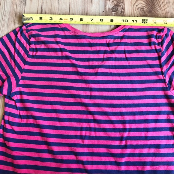 RALPH LAUREN T Shirt V Neck Horizontal Striped Medium Women’s - Picture 8 of 14